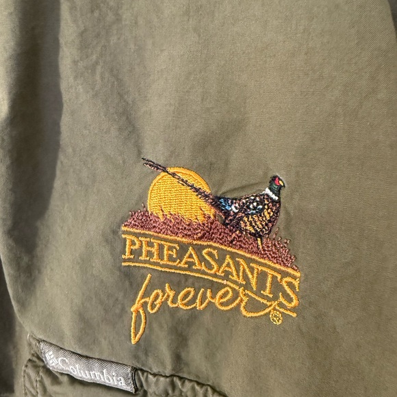 Columbia Pheasants Forever Olive Green Men's Shirt - Picture 3 of 6